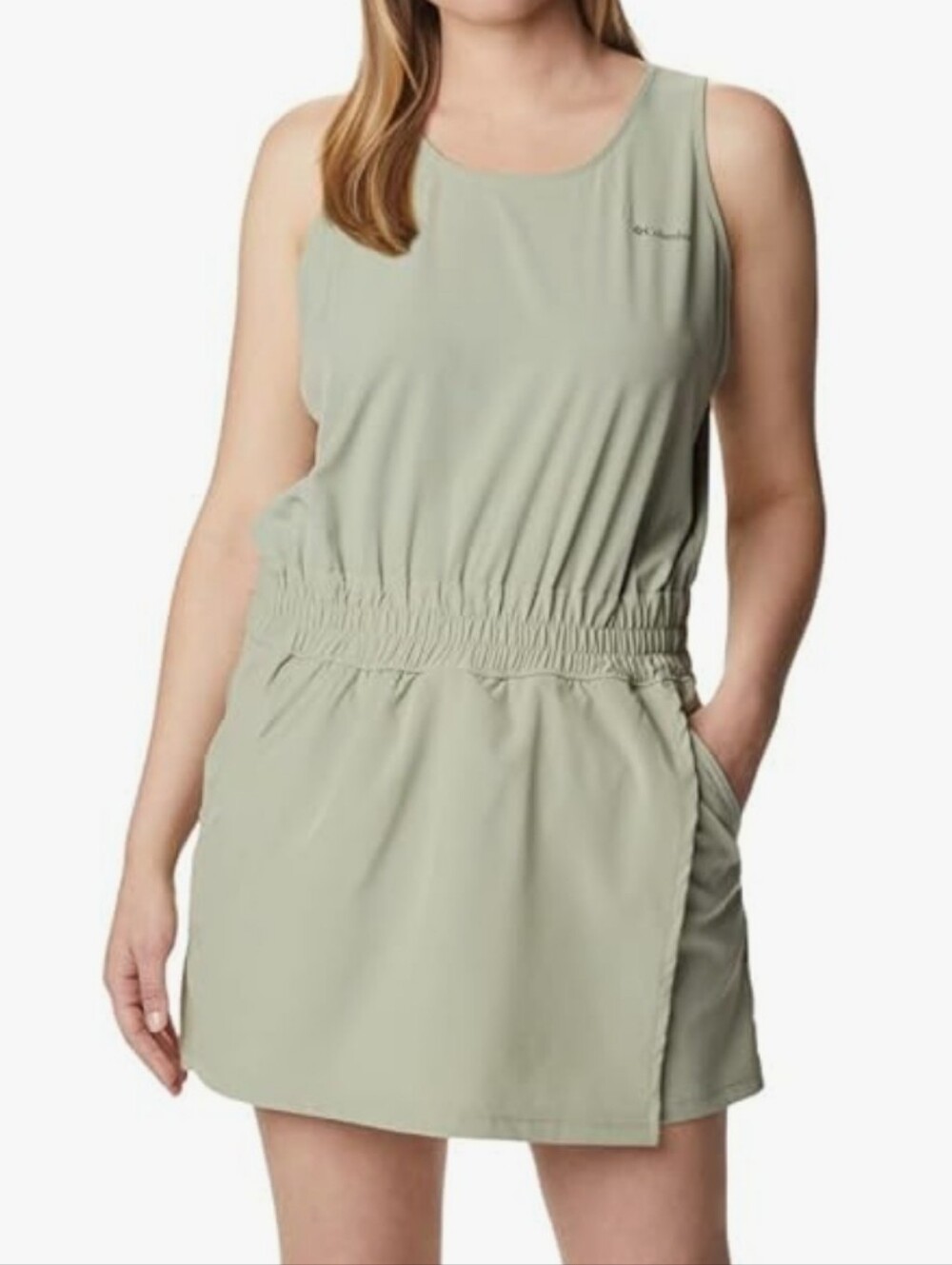 Columbia Alpine Chill Zero Activewear Romper Skort, Safari Green Wm's Med. NWT